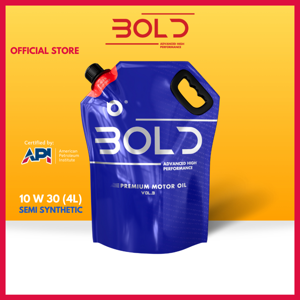 Bold 10w30 3L/4L Semi Synthetic SP Engine Oil Car Lubricant 10w-30 Minyak Hitam Enjin Kereta Perodua Proton Nissan Honda