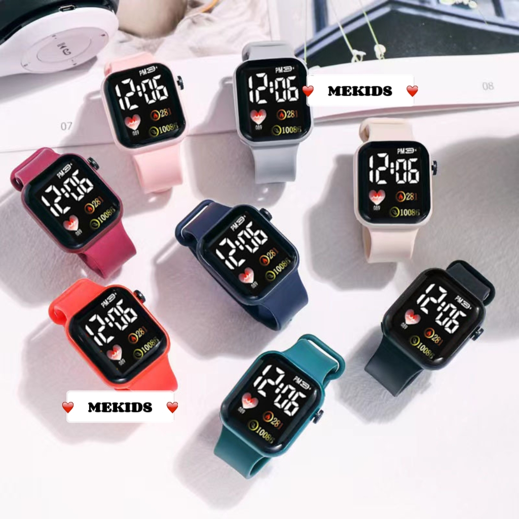 ‍‍‍MEKIDS‍‍‍Student Watch Digital Korean Style LED Calendar Party Fashion Watch 简约电子手表