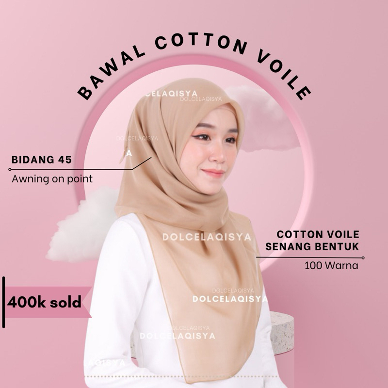 Bawal Cotton (Beli4 Free1 Gift?) Bawal cotton kanggaroo ❤️BAWAL COTTON VOILE PLAIN❤️