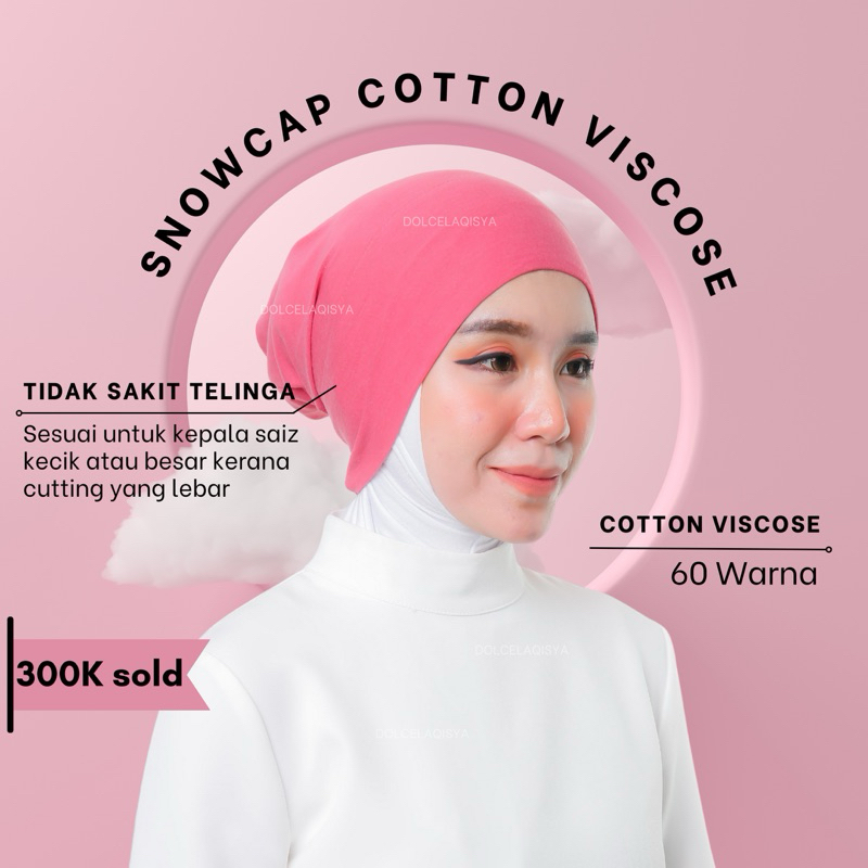 Inner Snowcap (Beli4Free1) Inner Warda Cotton Snowcap Berhantu