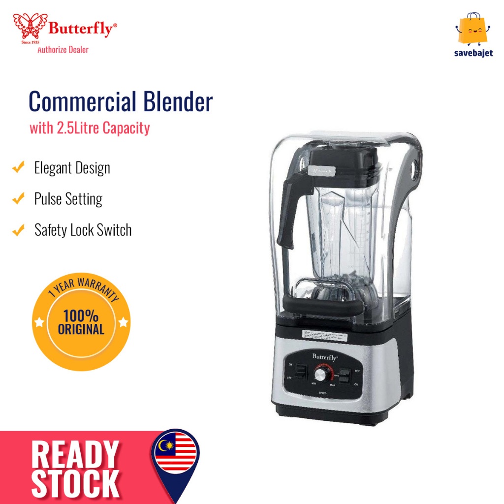 Butterfly Mesin Pengisar Komersial Commercial Blender (2.5L) B-597