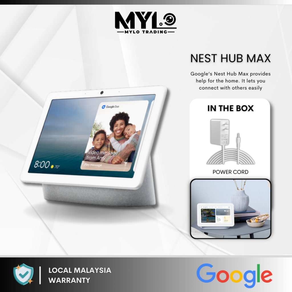 Google Nest Hub Max Home Hub - Digital Photo Frame Smart Assistant | Stream it all | Watch it Live