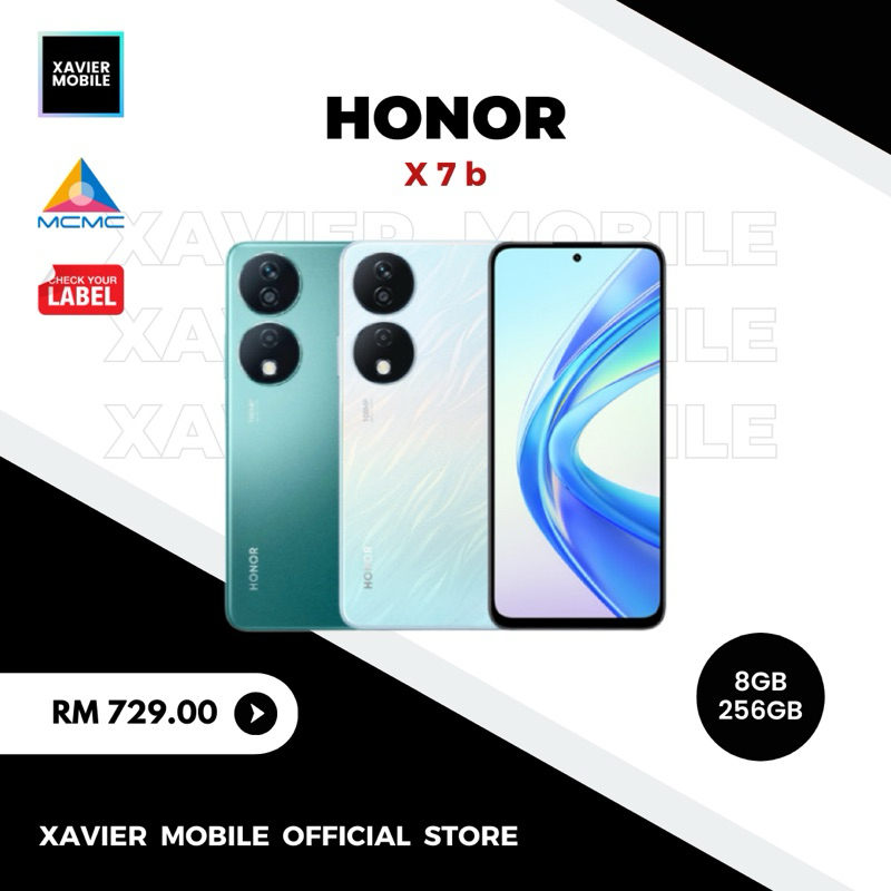 [Ready Stock] HONOR X7b | 8GB + 256GB | 6000mAh Battery | 35W Fast Charging
