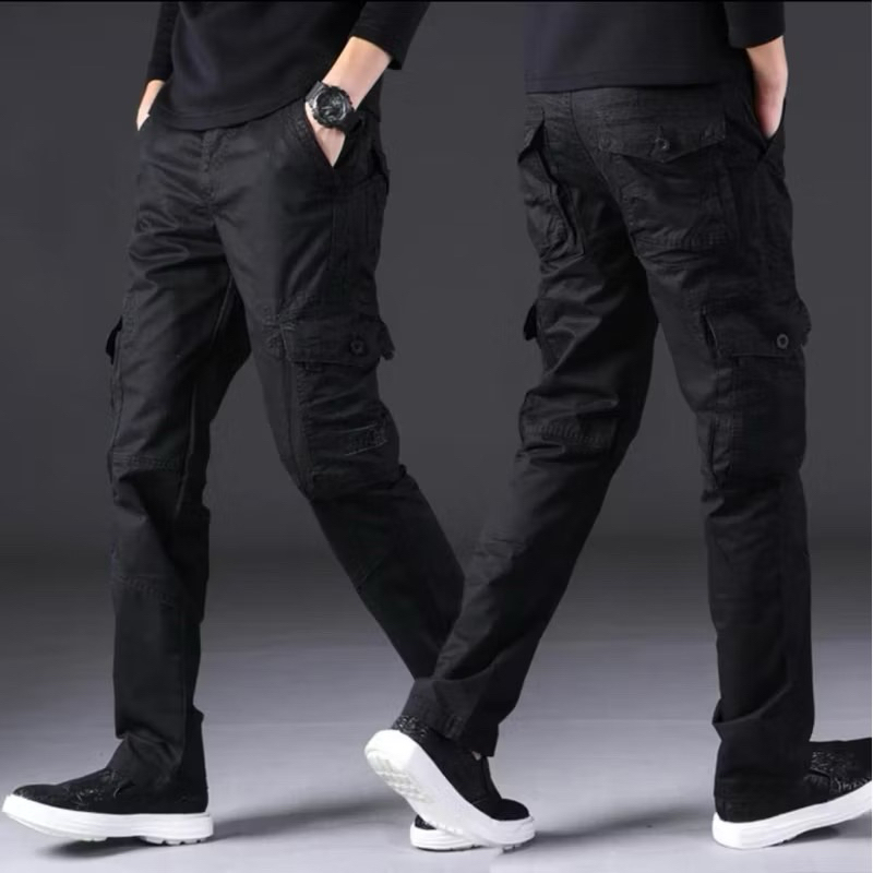 MEN’S CARGO 6,POCKET SLIM FIT PAKAI BELT  PANTS GOOD QUALITY READY STOCK