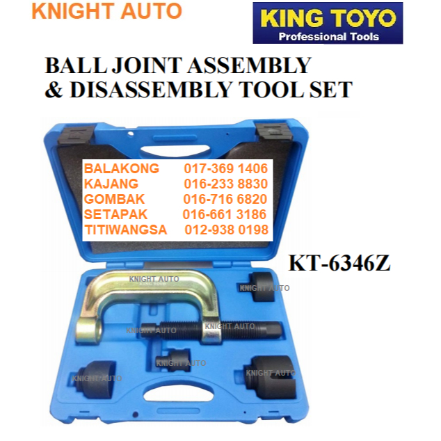 KING TOYO KT-6346Z BALL JOINT ASSEMBLY & DISASSEMBLY TOOL SET