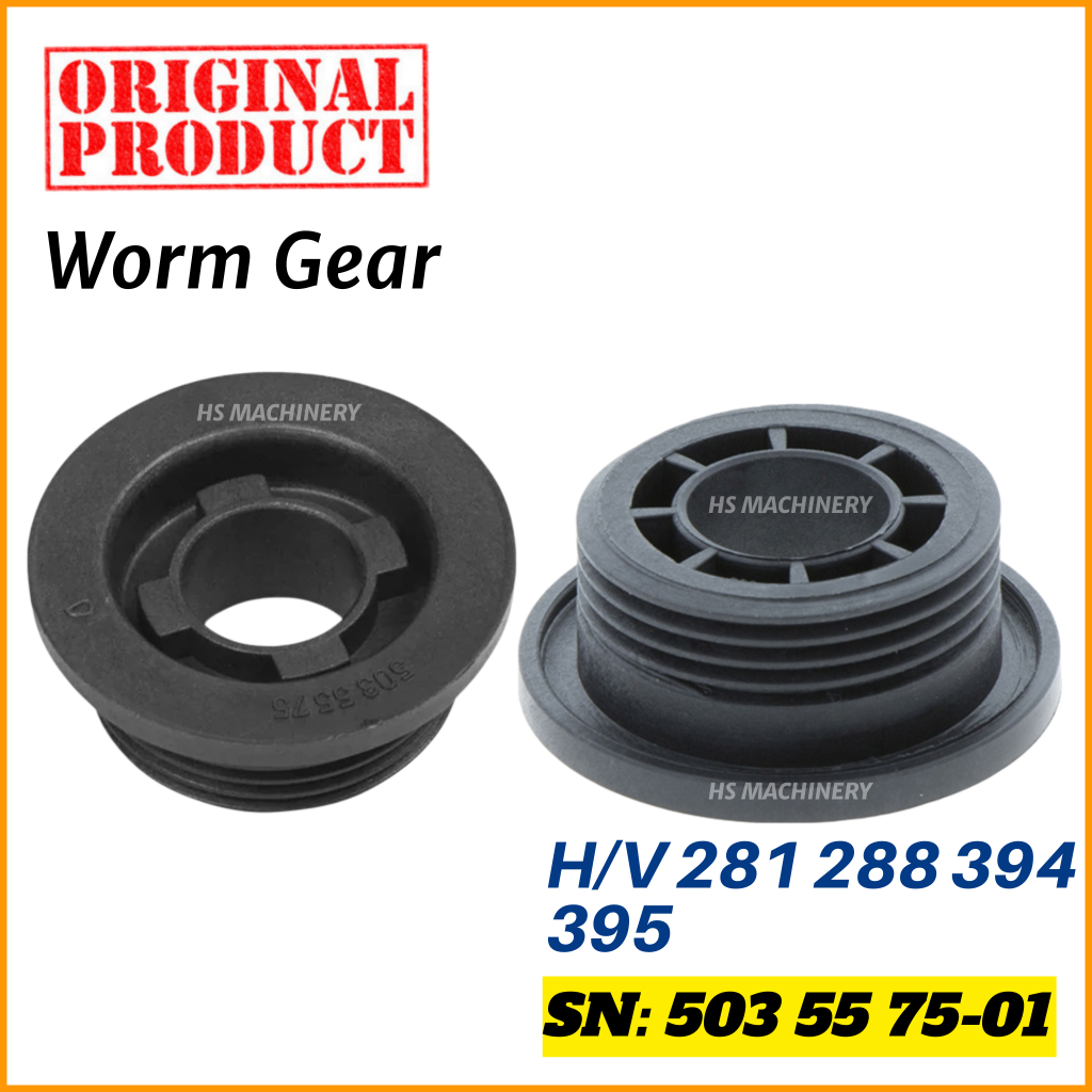 Original Husqvarna 281 288 394 395 Chainsaw Worm Gear Gear MInyak Hitam [HSMACHINERY]