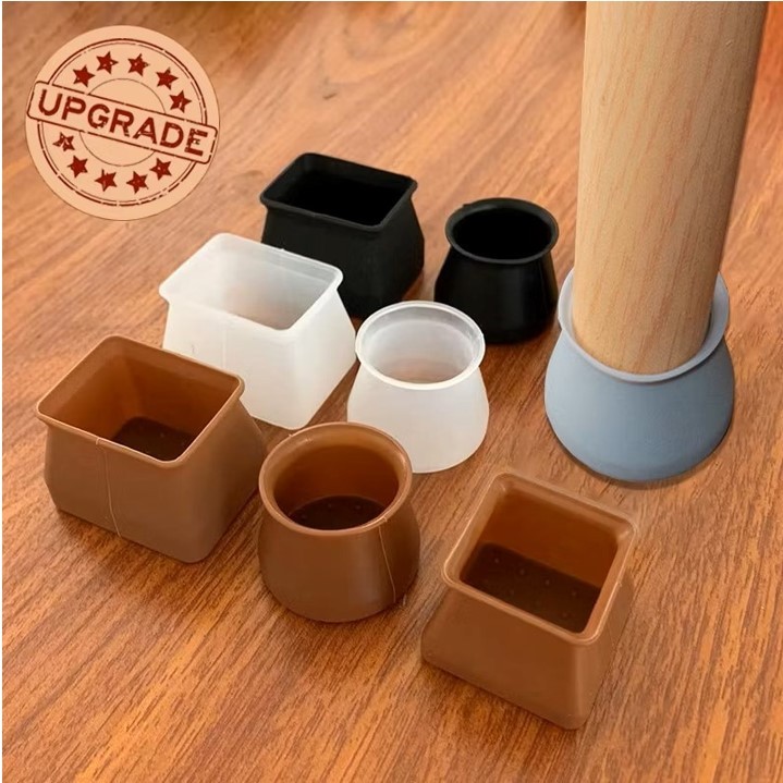 MutPenutup kaki kerusi Silicone Chair Foot Cover Table Pad Stool Leg Non-Slipe Protective Case