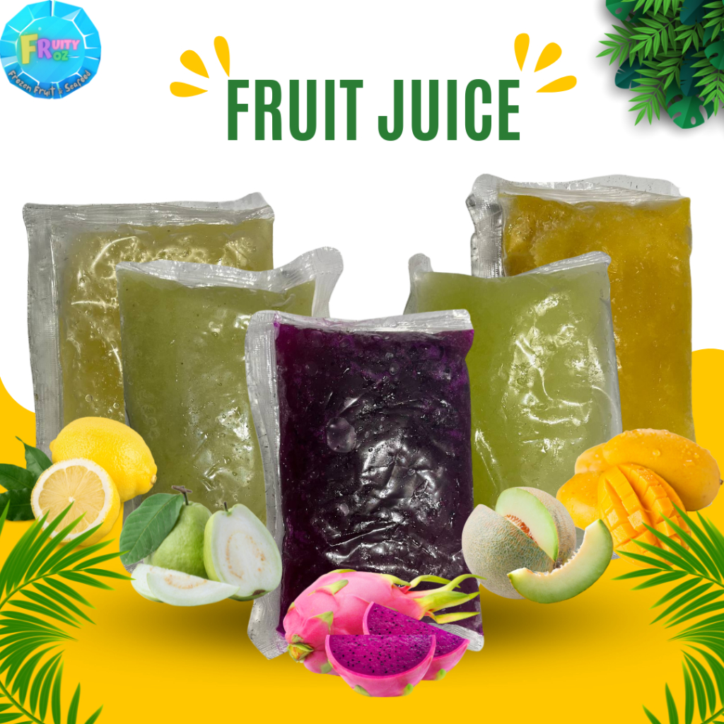 Frozen Fruit Juice Dragon Fruit Lemon Honeydew Mango Guava / Jus Buah Naga Mangga Sejuk Beku