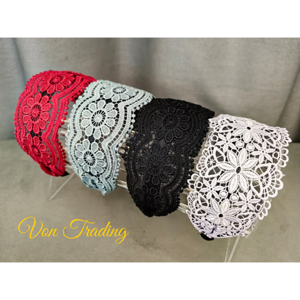 Korea Elegant High Quality Lace Hairbands (Ready Stock) 韩国优雅高品质蕾丝发箍（现货）