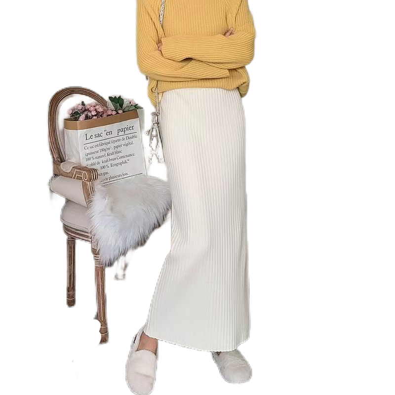 YAN@YAN Pencil Skirt❤/Ready Stock❤/High Quality❤/Skirt Long❤/Skirt Pencil❤/Skirt Knitted❤/Maxi Skirt-1515/