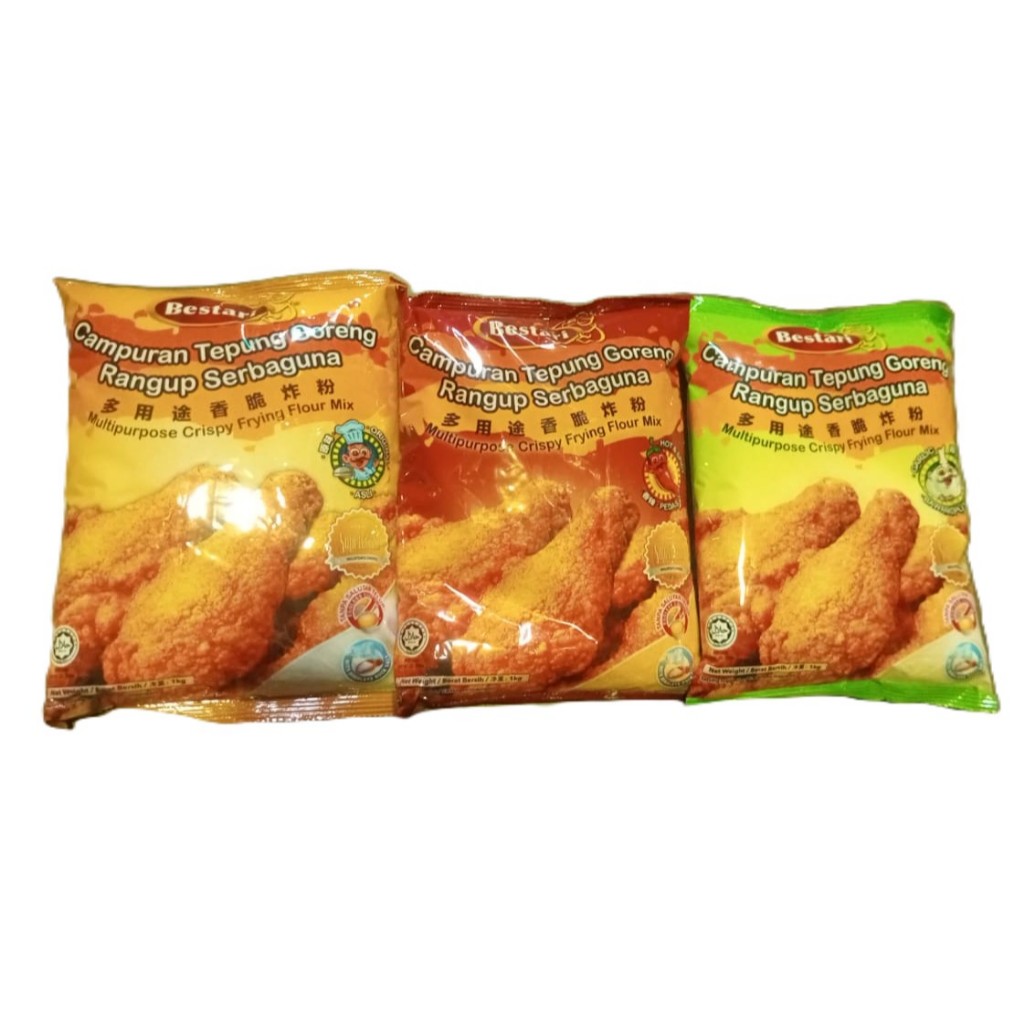 Bestari Tepung Goreng Ranggup Serbaguna (Fried Chicken Flour) 1kg/pkt