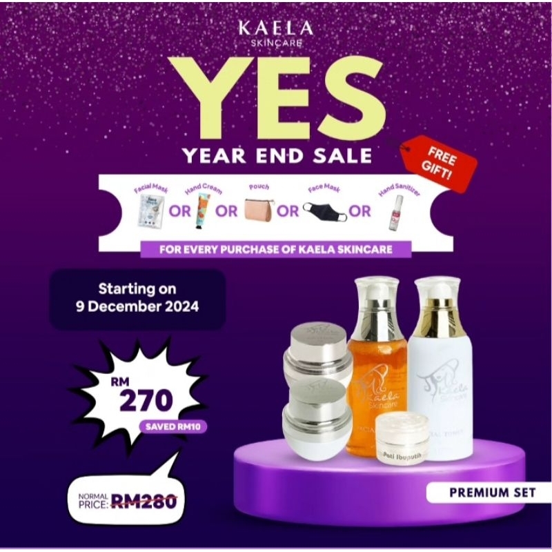 PREMIUM SET KAELA SKINCARELULUS KKM, 100% ORI‼️ KAELA SKINCARE FOR ALL SKIN TYPEPENCUCI MUKA UNTUK SEMUA JENIS KULIT