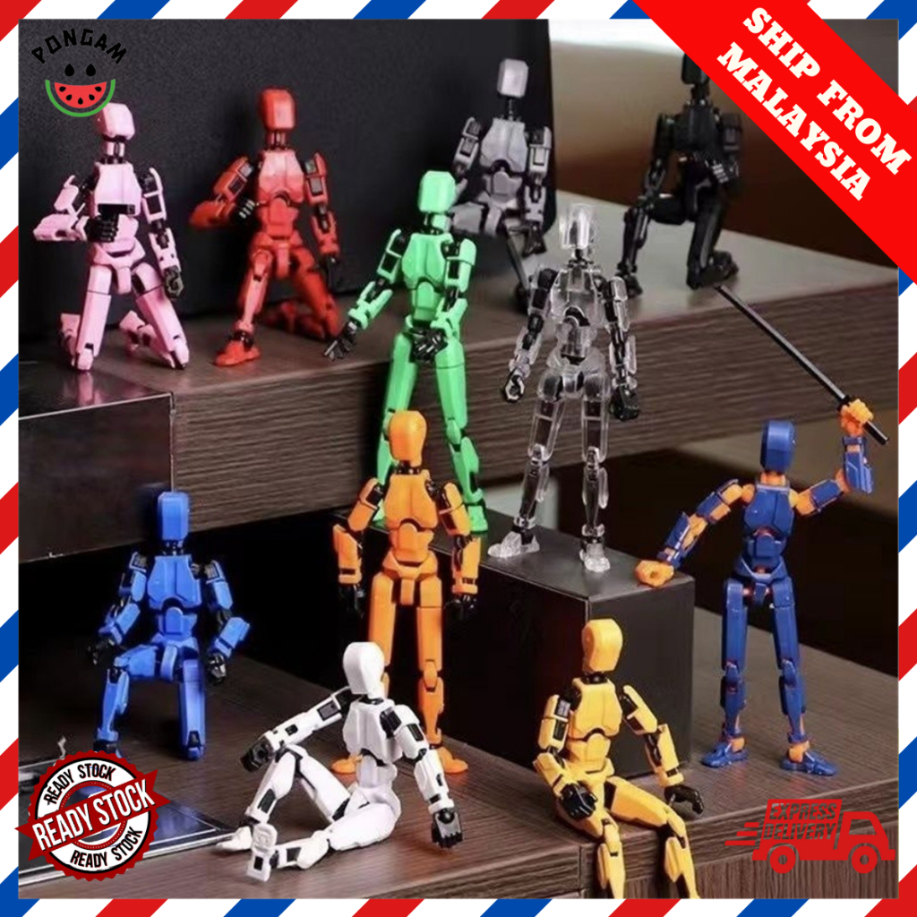 3D Printed Mannequin Joint Movable Figure Action Figure Assembe Toys for Kids Children Birthday Gift
