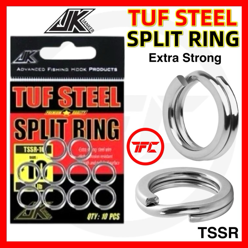 JK JANKER TUF STEEL Split Ring Extra Strong Premium Quality TSSR