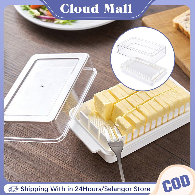 Butter Dish Box With Lid Fresh-keeping Cheese Case Bread Cheese Butter Slicer
