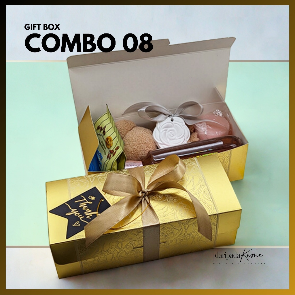 GIFT BOX COMBO 08 (2025) Exclusive VIP Goodie Doorgifts for Wedding Aqiqah Birthday & All Events