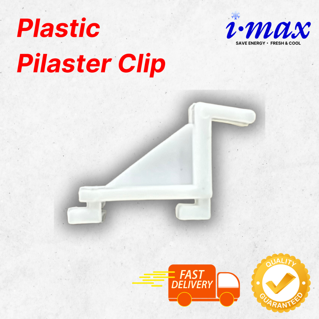 (PVC) Pilaster Clip / Shelving Clip / Rack Clip For Commercial Refrigerator / Display Chiller / Fridge /Peti Ais Plastic