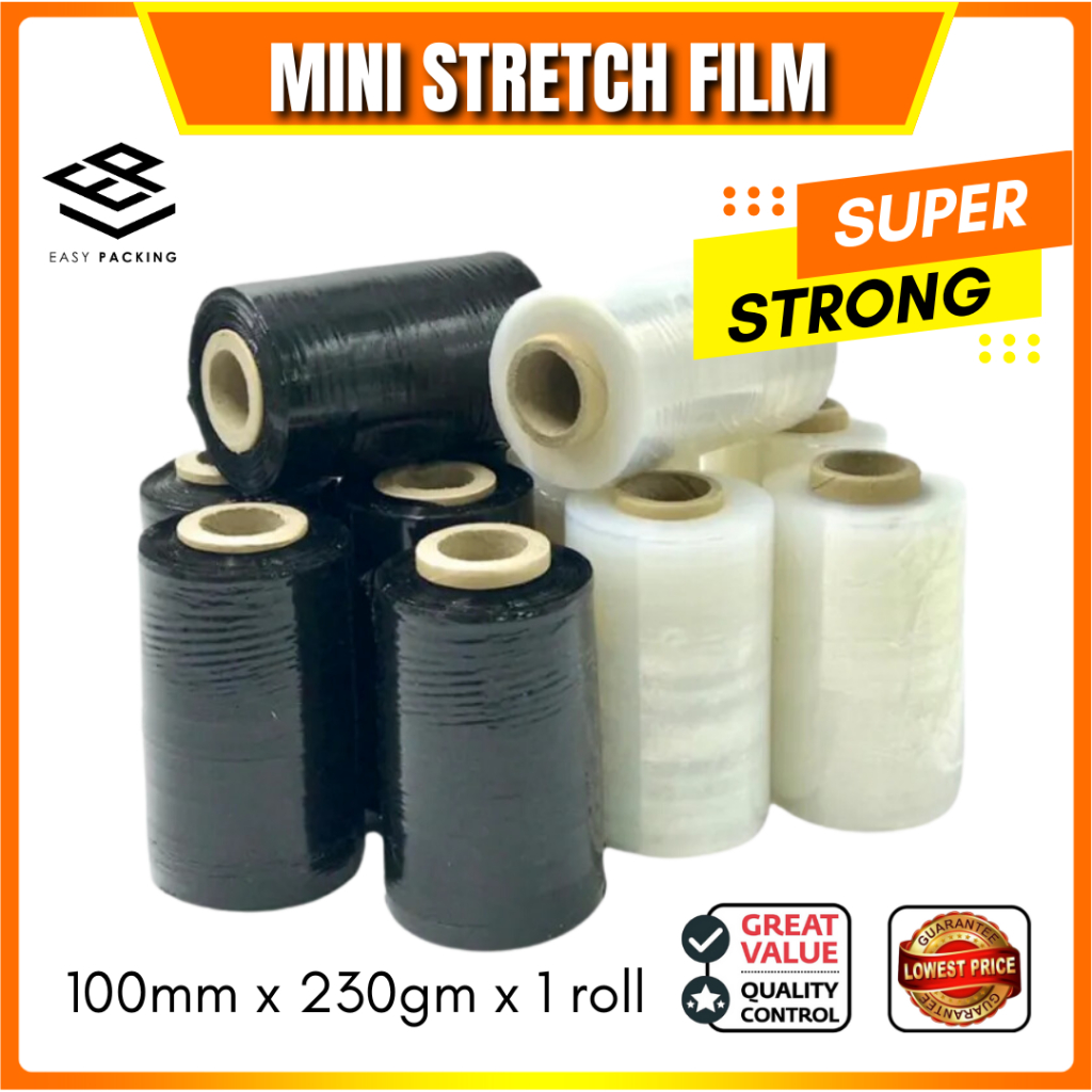 25/30/100mm 250g/450g Stretch Film baby Roll Wrapping Plastic Pokok Kahwin Plastic Wrap Plastic