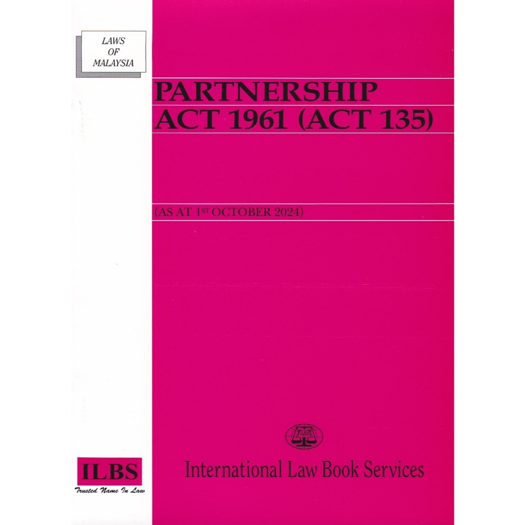 Partnership Act 1961 (Act 135) [As at 1st October 2024]