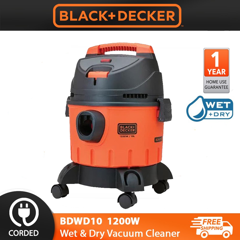 BLACK & DECKER BDWD10 1200W 10L WET & DRY Vacuum Cleaner