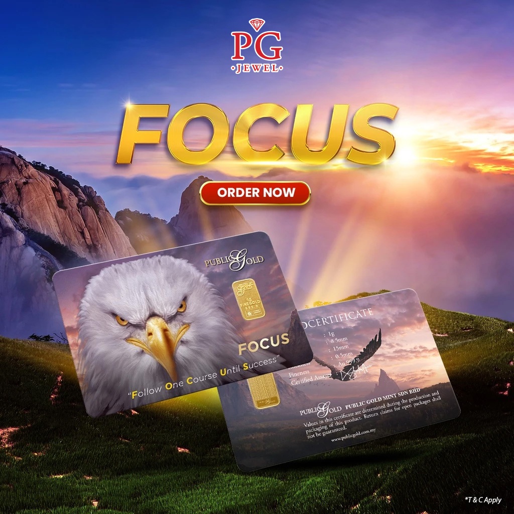 Public Gold Bullion Bar 1g (Au 999.9) - Focus