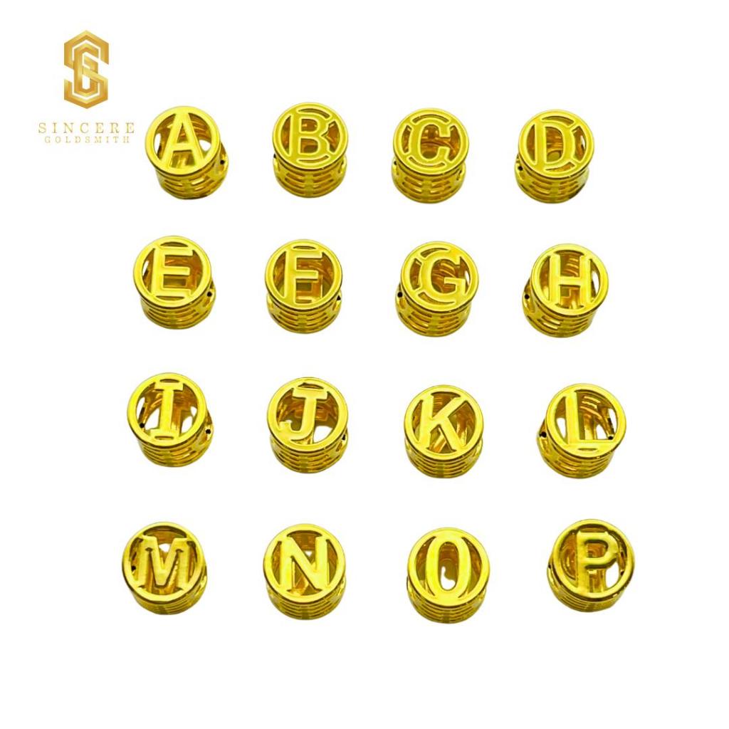 Sincere Store Emas 916 3L Bead Huruf Round Part 1 | Emas 916