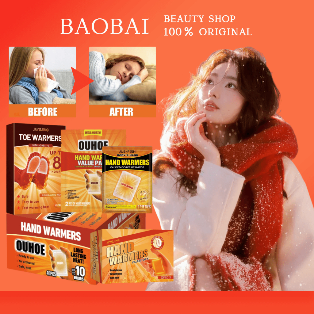 【 ?100%ORI】Heat Pad/Warm Pad For Winter/Foot/Hand Warmer Patch/暖宝宝