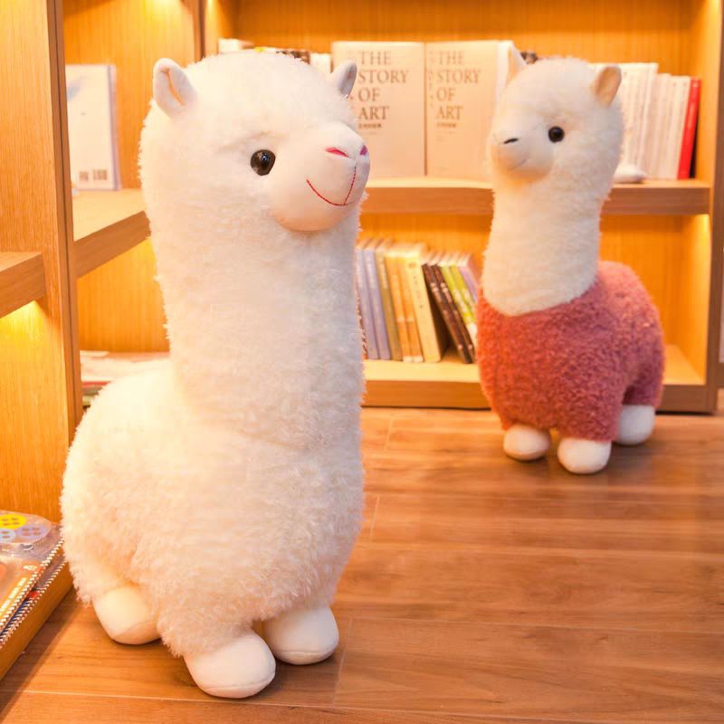 Cute Alpaca Plush Toy Soft Stuffed Animal Patung Alpaka Lembut 毛绒羊驼公仔 28cm 38cm 45cm