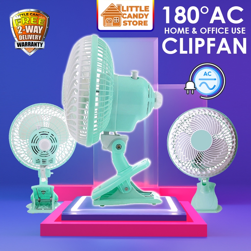 Strong Wind Oscillating Fan 3in1 Wall Mount Desktop Clip Fan Auto-Turn Table Fan Kipas Meja Kipas Dinding Kipas Pusing
