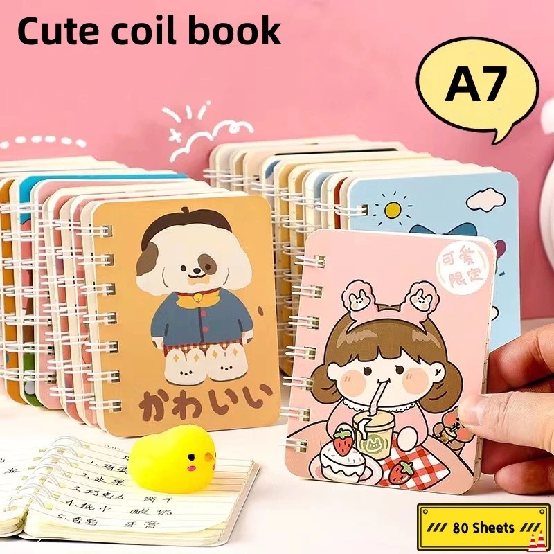 Cartoon A7 Mini Notebook Cute Design Small Notepad 1PC Children Student Gifts Creative