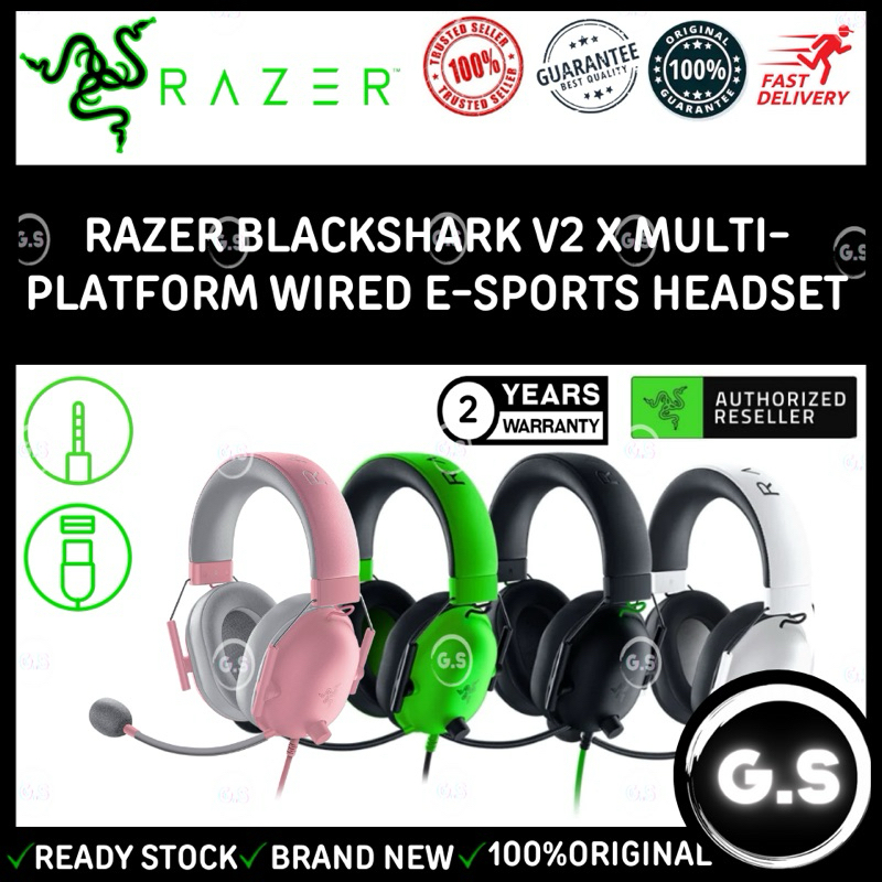 [RZ04-03240100-R3M1] Razer BlackShark V2 X - Multi-platform wired esports headset [Ready stock]