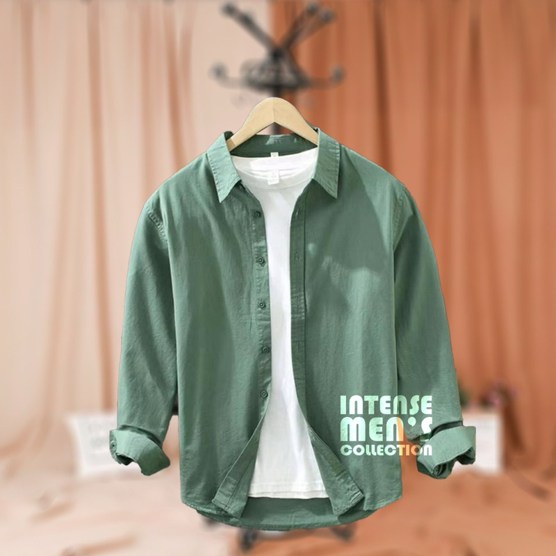 Men’s Formal Shirt Long Sleeves/ Kemeja Lelaki Formal | Baby Blue | Coffee | Maroon color etc