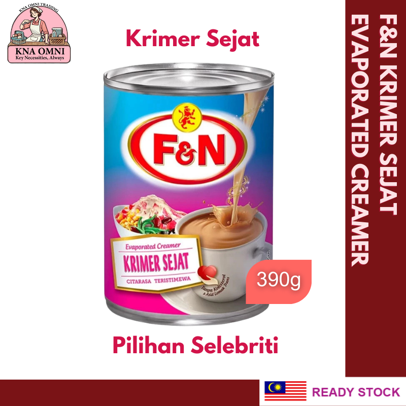 F&N Evaporated Creamer Krimer Sejat/Susu Cair 390GM