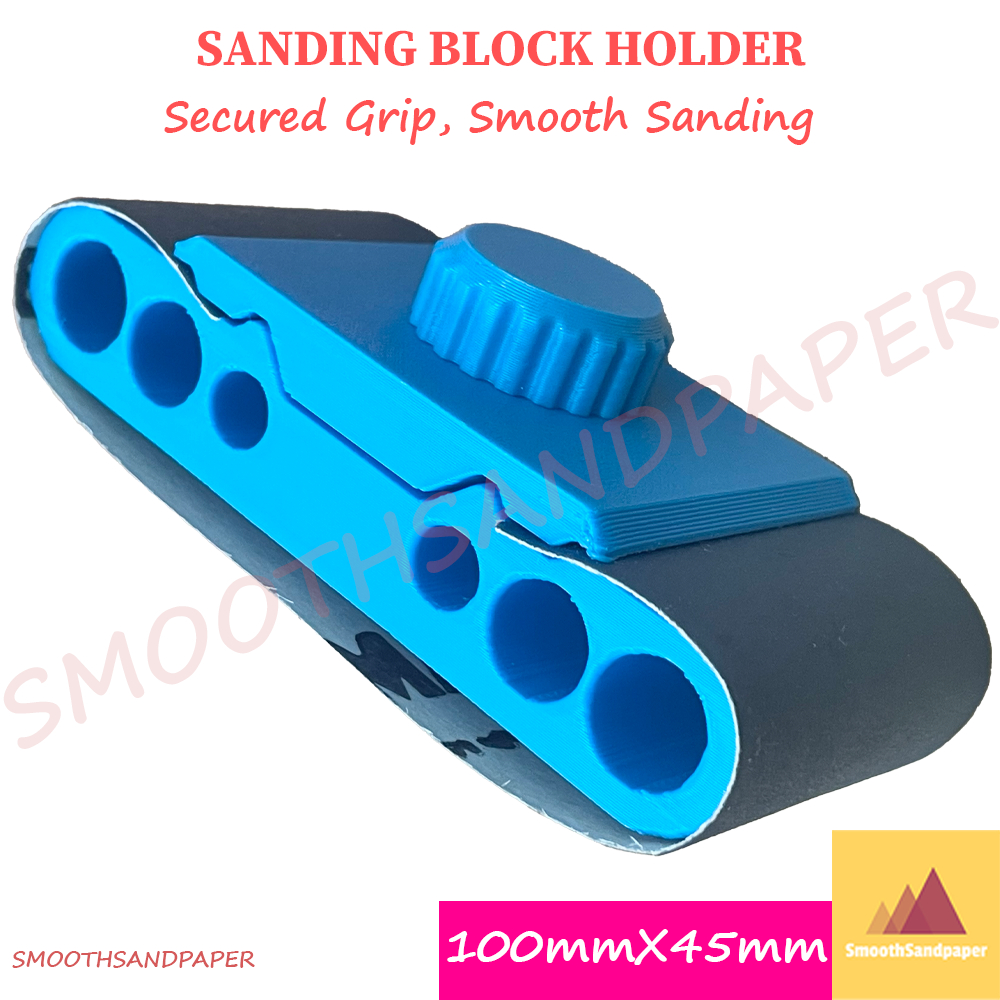 Sanding Block Holder Sandpaper Tools | Holder Blok Penggosok Papan Penggosok Alat Sudut | 砂纸打磨器 image 7