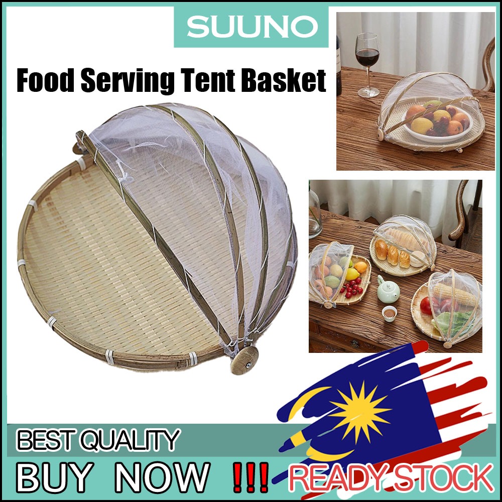 Insect-proof bamboo basket bread basket Tray Fruit Vegetable Bread Storage Basket Hand-Woven Food