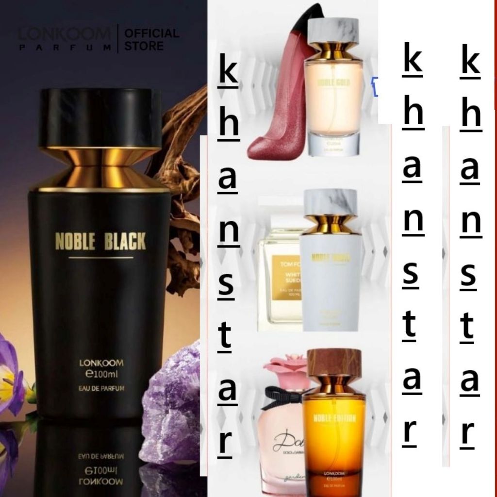 %Raya Sale]LONKOOM Perfume EDP Noble Gold/Black/White Edition Longlasting Unisex (100ml)