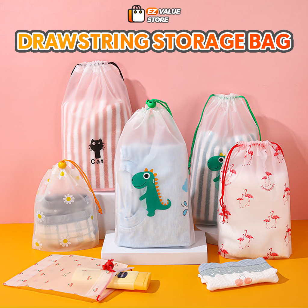 【-】EZ Drawstring Organizer Waterproof Cloth Clothes Storage Bag Door Gift Drawstring Bag Free Gift Shoe Bag