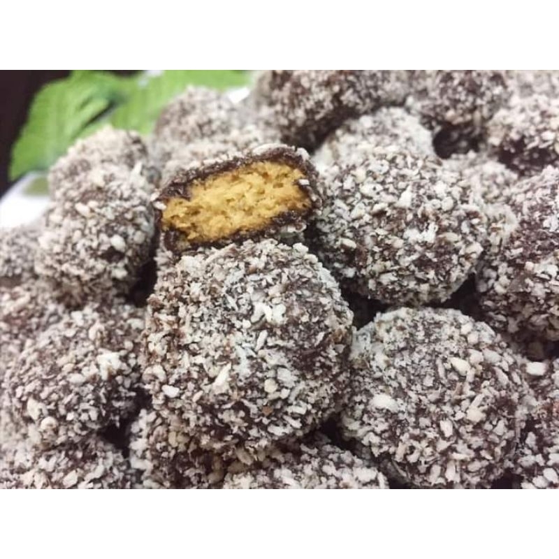 Biskut Snow Almond Chocolate Puteri Salju Coklat kuih raya cookies Homemade by Lyla