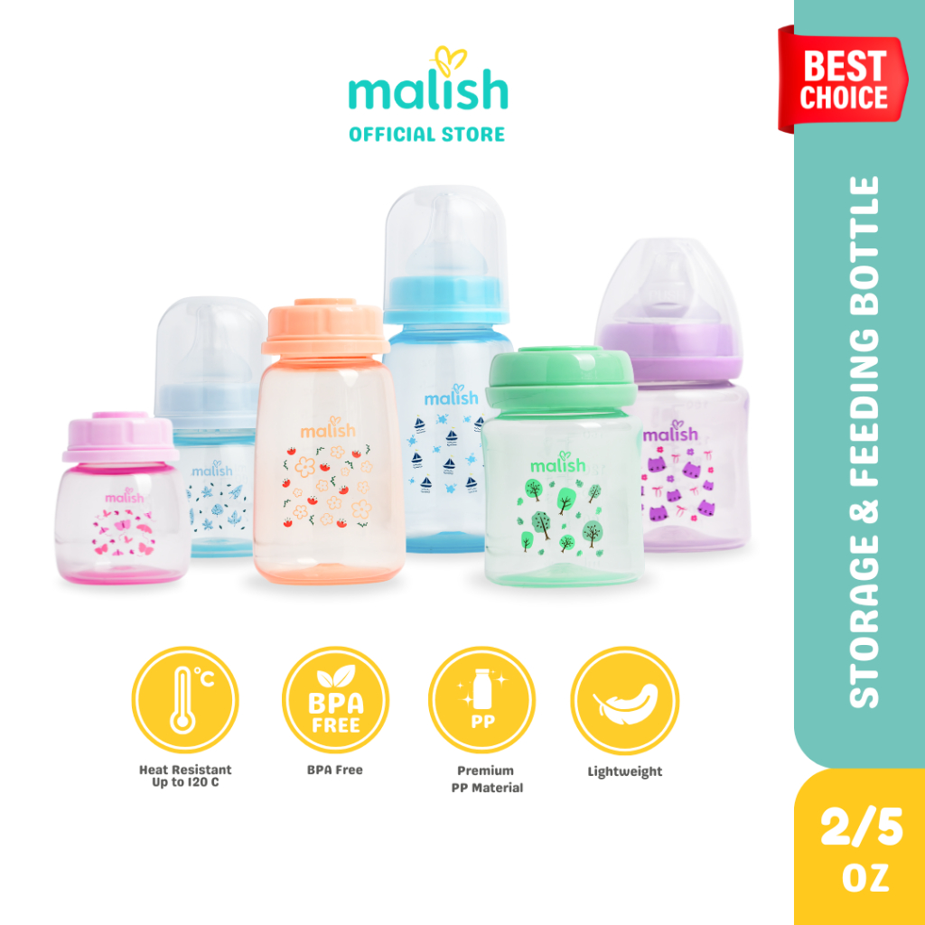 Malish Botol Susu Bayi & Penyimpanan Susu