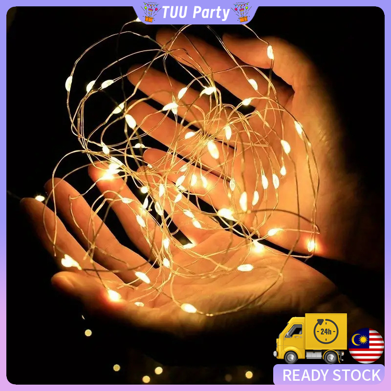 Lampu Dawai Tembaga 1/2/3/5M Led Light Lampu Led Fairy Light for Wedding Party Gift Box Flower Decorative Lighting