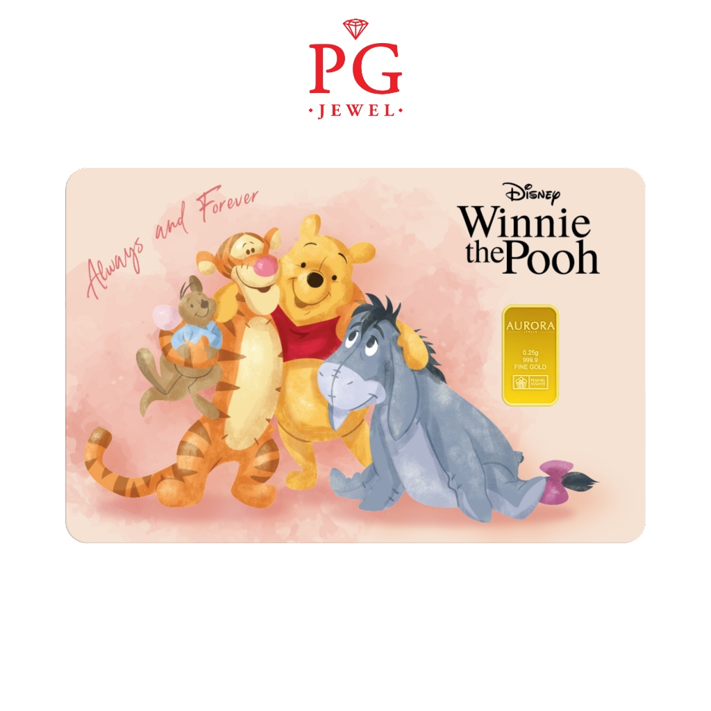 Aurora Italia's Unique 0.25g Gold Bar (Au 999.9) 24K - Winnie The&hellip;