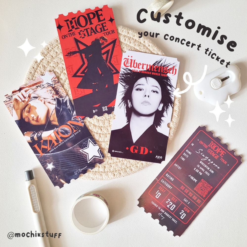 (Customize) Concert Event fan made ticket by mochikstuff
