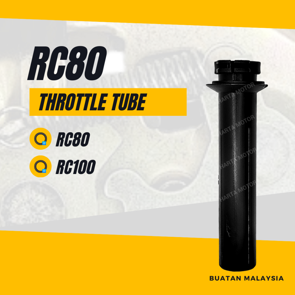 SUZUKI RC80 RC100 THROTTLE TUBE MOTOR - RC 80 RC 100 THROTLE PIPE HOUSING GUIDE HANDLE TIUB MINYAK SARUNG INNER TUBE
