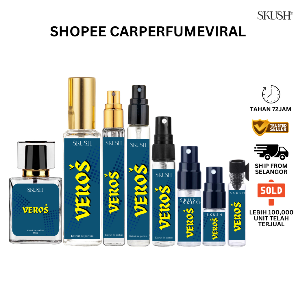 Skush Veros High Quality Perfume Pen Women MInyak Wangi Wanita Pewangi Badan Grade Parf…