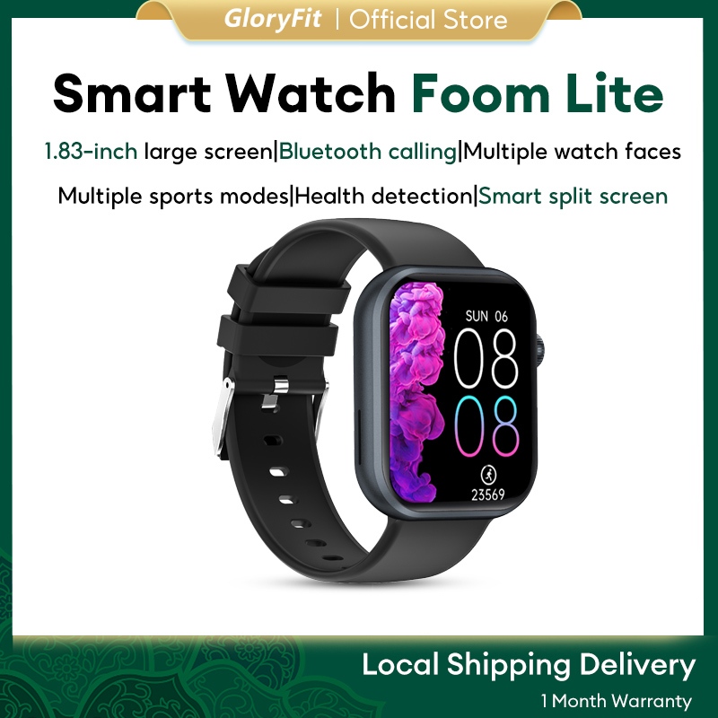 Aolon FOOM LITE Smart Watch Bluetooth Call Men Custom Wallpaper Heart Rate Monitoring Women Health Monitor Watch New