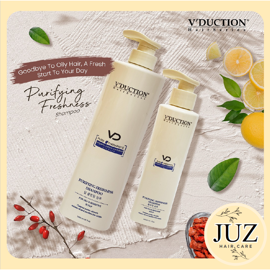 V'DUCTION PURE THERAPY ORGANIC PURIFYING FRESHNESS SHAMPOO /