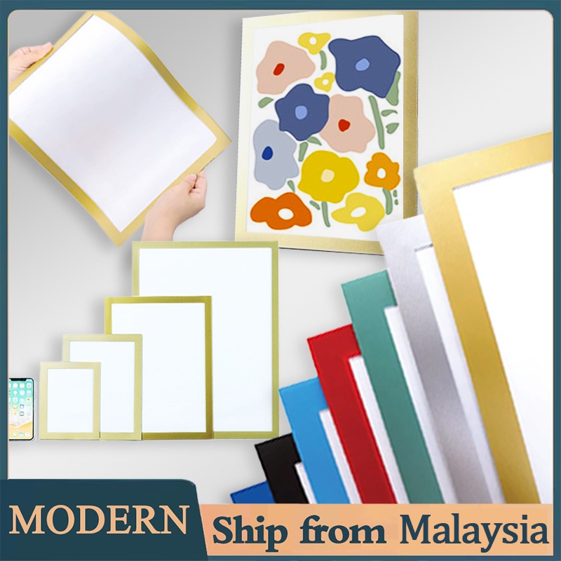 A4 Magnetic Photo Frame – Self-Adhesive Wall Mount Display for Certificates, Office Documents, Kids Art – No Nails Nee