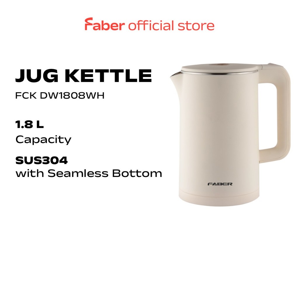 Faber Jug Kettle Pine-S FCK DW1808WH