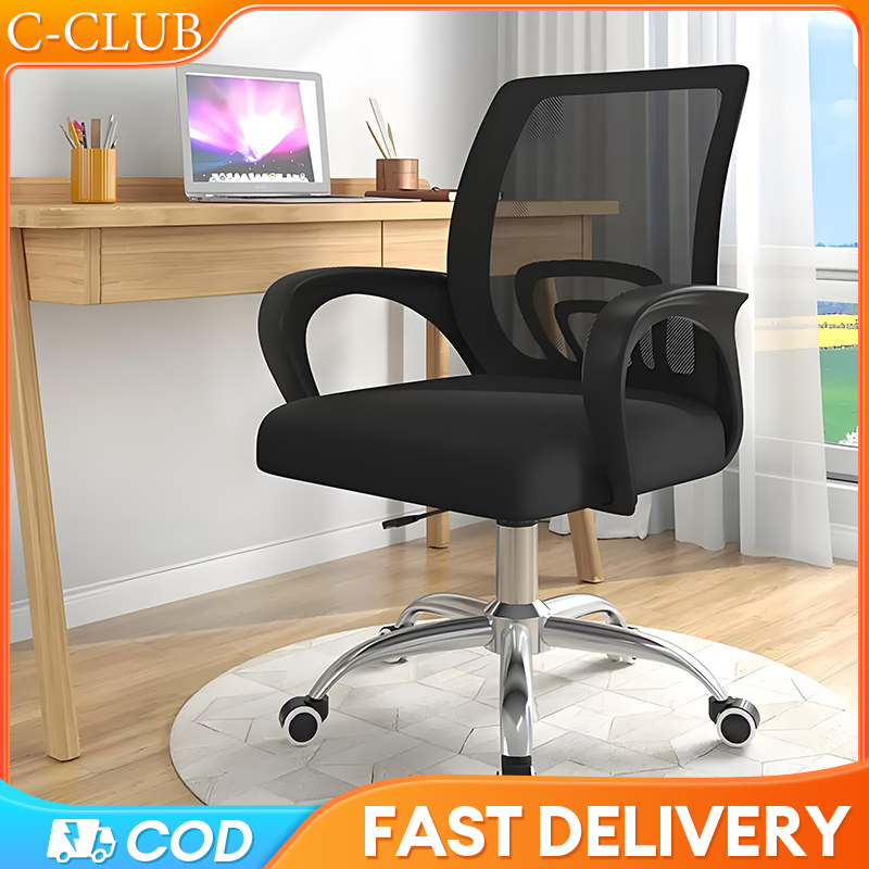 C-Adjustable Office Chair/ Kerusi Pejabat / Gaming Chair / Study Chair/ Swivel Med / Ergonomic Chair 办公椅