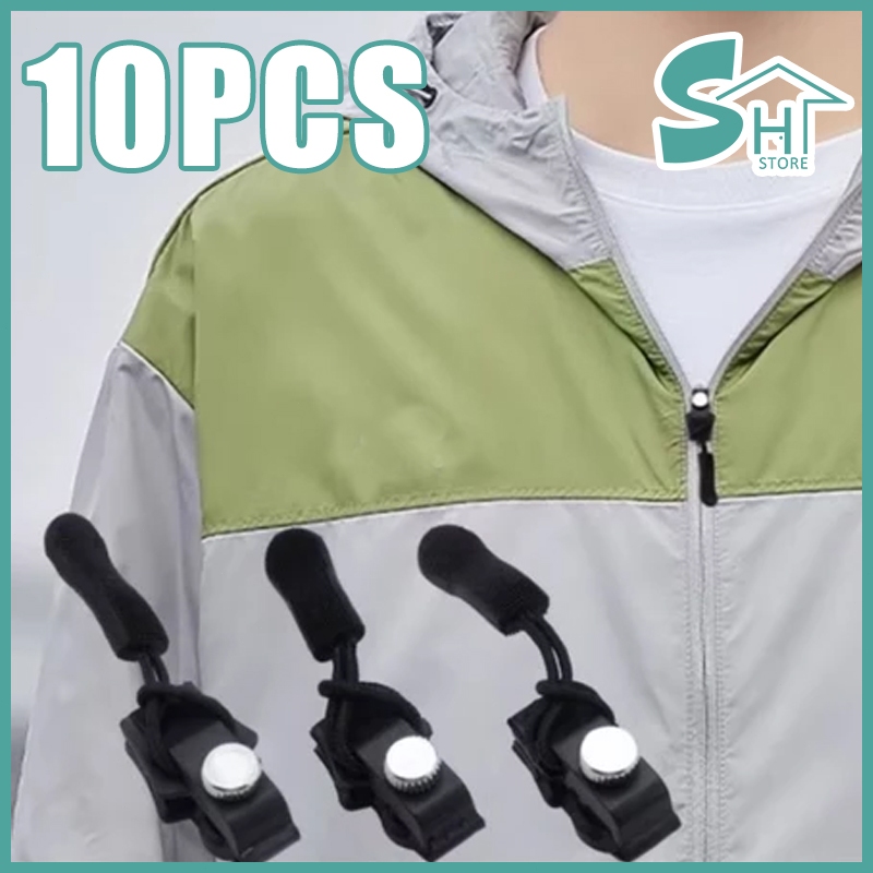 10PCS Universal Instant Zipper For Jacket, Luggage Bag Detachable, Durable Replacement Zipper Slide Puller Lock